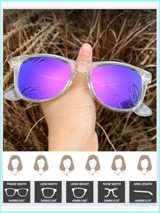 3 Pack Square Polarized Sunglasses UV Protection Trendy Shades main image 4